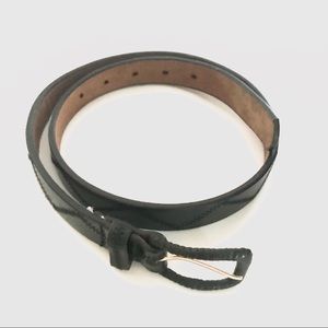 NY&CO Black Genuine Leather Belt